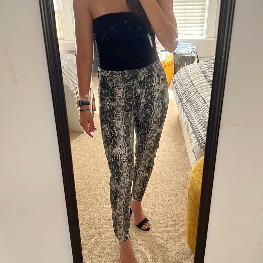 Zara Snakeskin Jeans